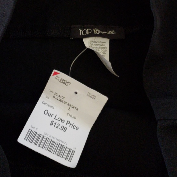 NWT Top 10 juniors skirt size L Jr. - Picture 3 of 7